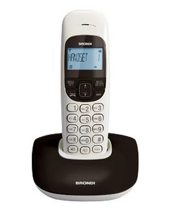 BRONDI TELEFONO CORDLESS NICE NERO/BIANCO