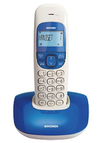 BRONDI TELEFONO CORDLESS NICE BIANCO/BLU