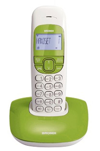 BRONDI TELEFONO CORDLESS NICE BIANCO/VERDE