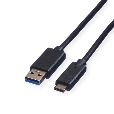 ROLINE GREEN CAVO USB3.2 GEN1, A - C, M/M, BLACK, 1M