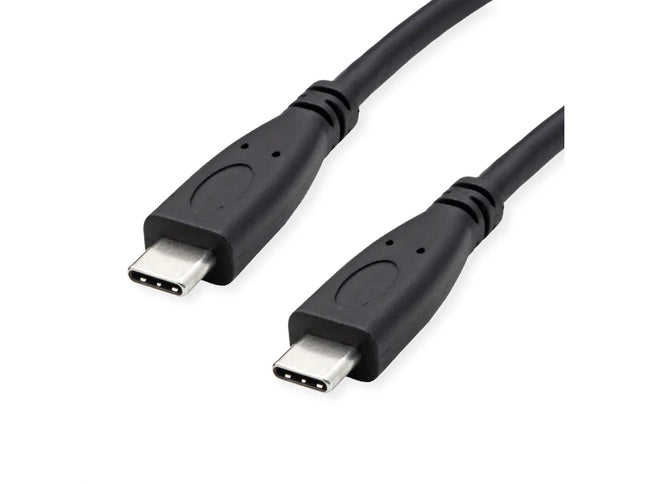 ROLINE GREEN CAVO USB3.2 GEN2, PD 20V5A, WITH EMARK, C - C, M/M, BLACK, 1M