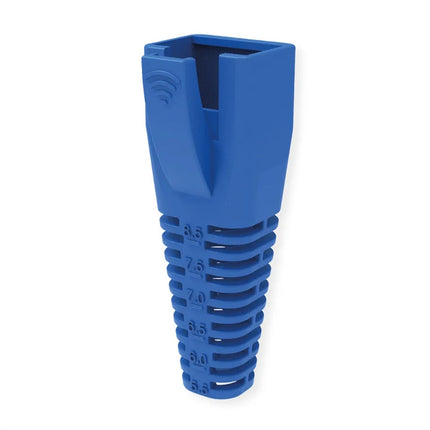 ROLINE CAPPUCCIO DI PROTEZIONE PER RJ45, TAGLIABILE, 10 PEZZI, BLU