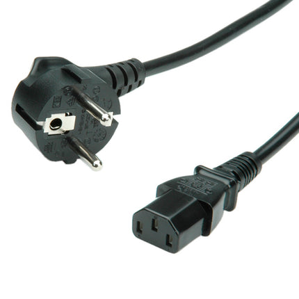 VALUE CAVO DI ALIMENTAZIONE, CONNETTORE DIRETTO IEC, NERO, 1.8M