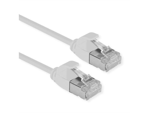 ROLINE CAVO DI RETE U/FTP DATACENTER PATCHCORD CAT.6A/CLASSE EA, LSOH, SLIM, GRIGIO, 0.15M