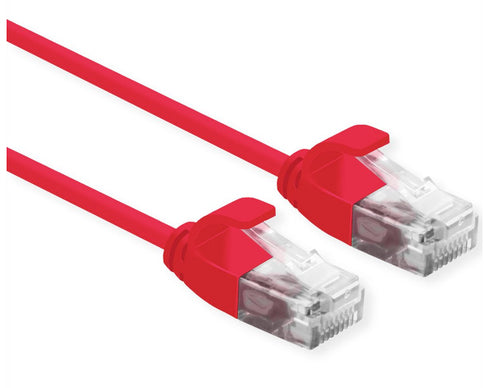 ROLINE UTP DATA CENTER PATCH CORD CAT.6A (CLASS EA) LSOH SLIM 2 M ROSSO