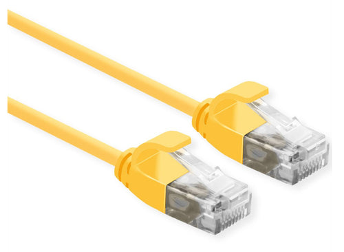 ROLINE CAVO UTP DATA CENTER PATCHCORD CAT.6A, CLASS EA, LSOH, SLIM, GIALLO, 1M