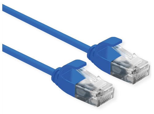 ROLINE CAVO UTP DATA CENTER PATCHCORD CAT.6A/CLASS EA, LSOH, SLIM, BLU, 0.5M