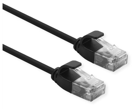 ROLINE CAVO DI RETE UTP DATA CENTER PATCH CORD CAT.6A (CLASS EA) LSOH SLIM 1.5 M NERO
