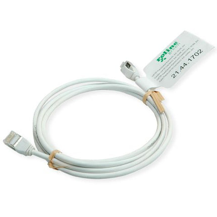 ROLINE GREEN CAVO DI RETE U/FTP DATACENTER PATCHCORD CAT.6A/CLASS EA, LSOH/TPE, SLIM, GRIGIO, 0.3M