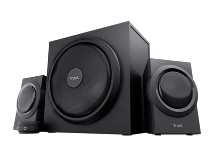 TRUST SET ALTOPARLANTI SPEAKERS 2.1 120W PICCO (60W RMS) - CON TELECOMANDO CON INGRESSO AUX + PRESA