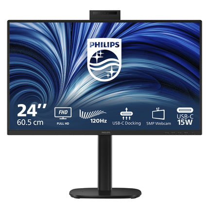 PHILIPS MONITOR 23,8 LED IPS FHD 16:9 4MS 300 CDM 120hz, PIVOT, WEBCAM, USB-C DOCK, DP/HDMI, MULTIME