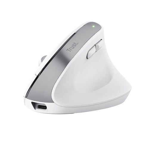 TRUST MOUSE BAYO ERGONOMICO WIRELESS, BIANCO