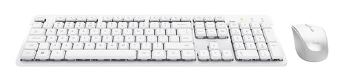 TRUST BUNDLE TASTIERA E MOUSE ODY II, BIANCO, IT