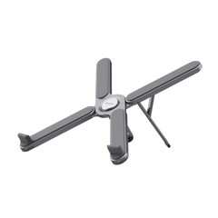 TRUST SUPPORTO/RIALZO PER LAPTOP - PIEGHEVOLE IN ALLUMINIO - MACY - GRIGIO