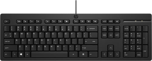 HP TASTIERA KBD 125 WD,INTERFACCIA USB,NERO