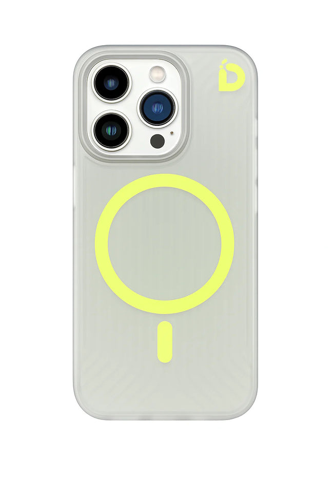 IDUDE COVER TANK MAGSAFE NEON IPHONE 15 GIALLO