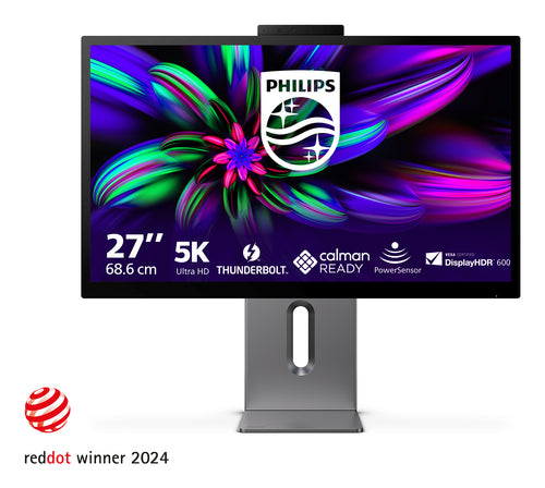 PHILIPS MONITOR 27 LED IPS 5K UHD 16:9 4MS 500 CDM, PIVOT, USB-C HUB, HDMI, MULTIMEDIALE