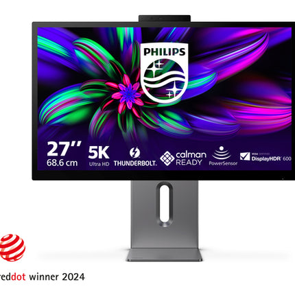 PHILIPS MONITOR 27 LED IPS 5K UHD 16:9 4MS 500 CDM, PIVOT, USB-C HUB, HDMI, MULTIMEDIALE