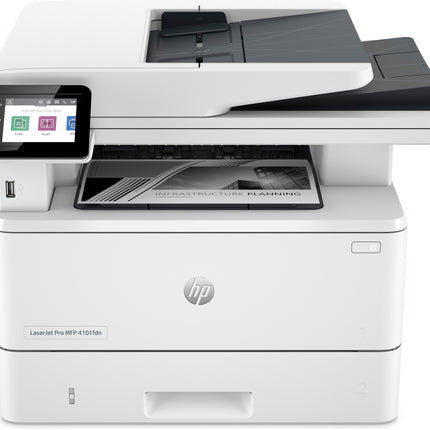 HP MULTIF. LASER A4 B/N, LASERJET PRO 4102FDN, SERIE 4000, 40PPM, ADF, FRONTE/RETRO, USB/LAN, 4 IN 1