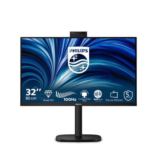 PHILIPS MONITOR 31,5 LED IPS QHD 16:9 4MS 350 CDM, PIVOT, USB-C HUB, WEBCAM, DP/HDMI, MULTIMEDIALE