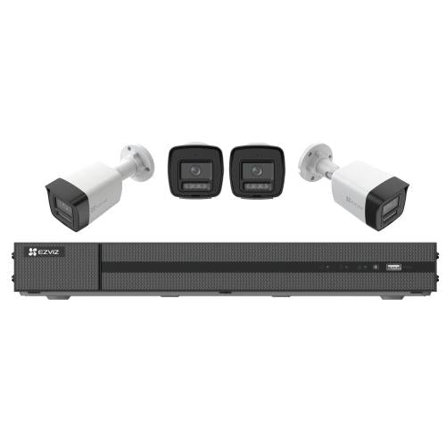 EZVIZ X5K+H3K(4K) POE NVR KIT COLLEGA FINO A 8-CH 4K TELECAMERE IP, POE. VISIONE NOTTURNA A COLORI,