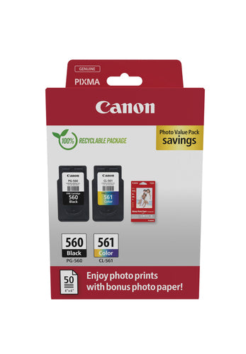 CANON CART INK MULTIPACK PG-560 / CL-561 (NERO - CIANO - MAGENTA - GIALLO)