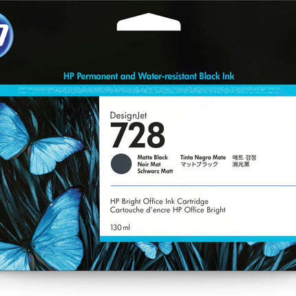 HP CART INK 728 NERO OPACO