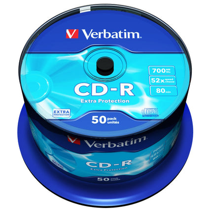 VERBATIM CD-R 700MB 52X EXTRA PROTECTION SURFACE PACK DA 50