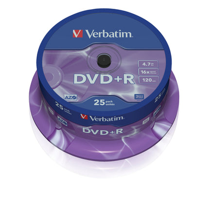 VERBATIM 25 DVD+R 4,7GB AZO 16X CAKE