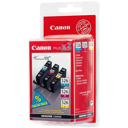 CANON CART INK MULTIPACK CLI-526 CIANO + MAGENTA + GIALLO