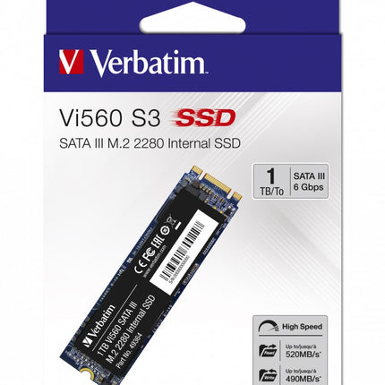 VERBATIM SSD INTERNO VI560 S3 1TB M.2 SATA R/W 520/500