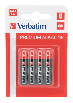 VERBATIM ALKALINE BATTERY AA 4-PACK (HANGCARD)
