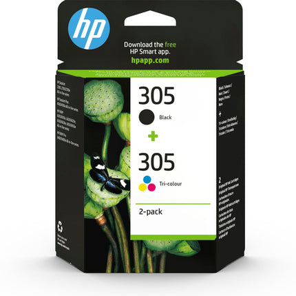 HP CARTUCCIA 305 MULTICOLOR NERO+COLORE INKJET STANDARD, CONF 2 CARTUCCE