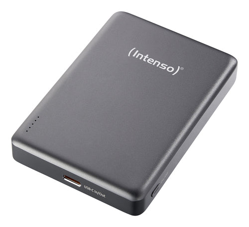 INTENSO POWER MAGNETIC POWER BANK GRIGIO 1000MAH  CON CAVO DI RICARICA USB-C INTEGRATO