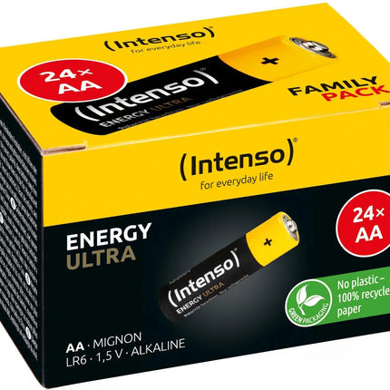 INTENSO BATTERIE ALCALINE ENERGY ULTRA AA LR6 24PCS PAPER BOX