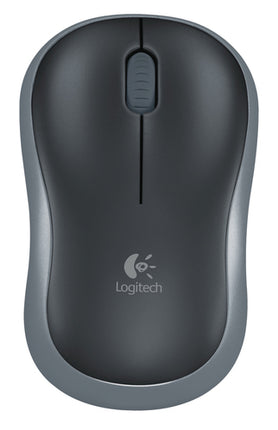 LOGITECH MOUSE WIRELESS M185 FULL-SIZE, OTTICO, USB, GRIGIO