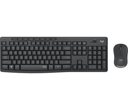 LOGITECH BUNDLE TASTIERA WIRELESS+MOUSE DESKTOP MK295 SILENT COMBO, USB, LAYOUT ITA, COLORE GRAFITE