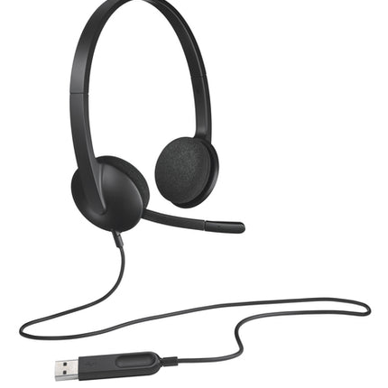 LOGITECH CUFFIE CON MICROFONO H340, USB