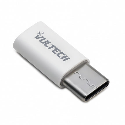 VULTECH ADATTATORE MICRO USB 2.0 TO TYPE C-PLASTICA-BIANCO