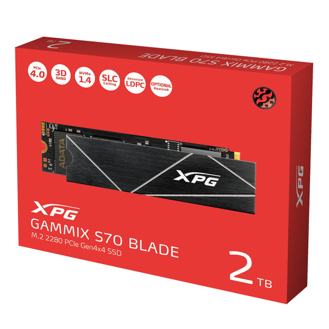 ADATA SSD GAMING INTERNO S70 BLADE PCIe Gen4x4 M.2 2280 2TB