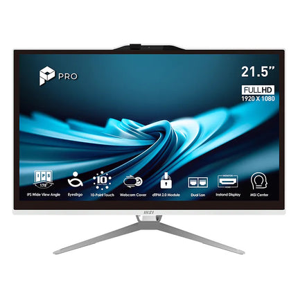 MSI PC AIO 21,5" WHITE TOUCH i5-14400 16GB 512GB SSD WIN 11 PRO