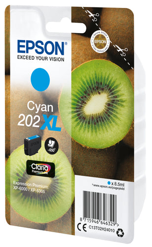 EPSON CART INK CIANO 202XL KIWI CONF SINGOLA AD ALTA CAPACITA