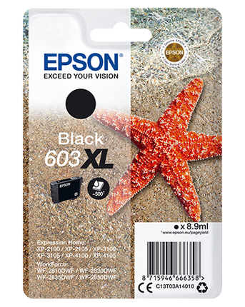 EPSON CARTUCCIA INK NERO, STELLA MARINA, 603 XL