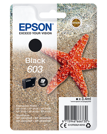 EPSON CARTUCCIA INK NERO,  STELLA MARINA, 603