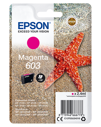 EPSON CARTUCCIA INK MAGENTA, STELLA MARINA, 603