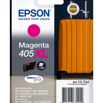 EPSON CARTUCCIA VALIGIA 405 MAGENTA INKJET ALTA CAPACITA C13T05H34010 NO BLISTER