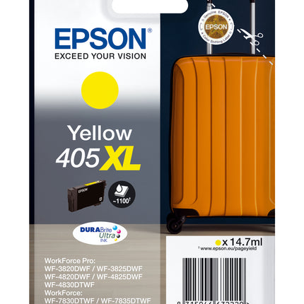 EPSON CARTUCCIA VALIGIA 405 GIALLO INKJET ALTA CAPACITA C13T05H44010 NO BLISTER
