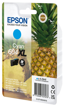 EPSON CART. INK CIANO, ANANAS 604XL