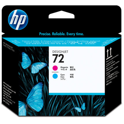 HP TESTINA MAGENTA E CIANO N 72 PER DESIGNJET T1100