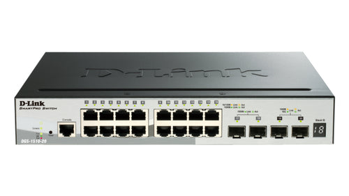 D-LINK SWITCH 52 PORTE GIGABIT POE MANAGED, INCLUDE 4 PORTE 10G SFP+